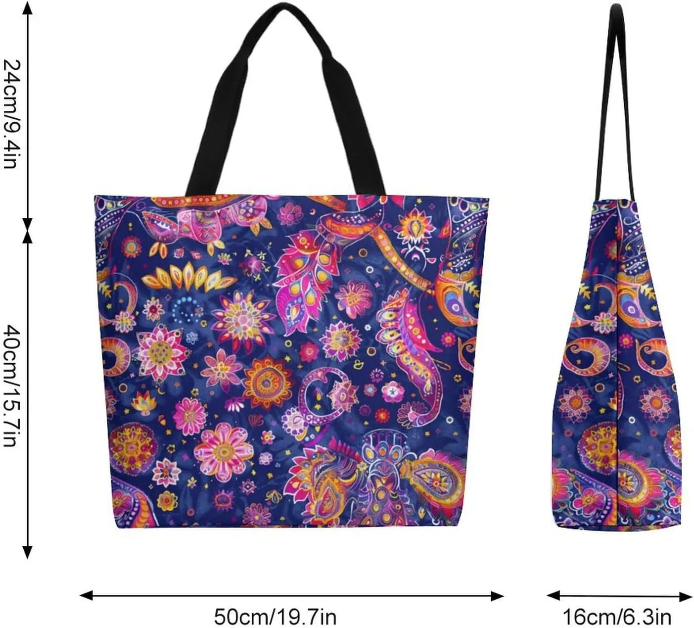 Canvas Tote Bag Large Women Casual Shoulder Bag Handbag Reusable Beach Shopping Grocery Bag For Outdoors