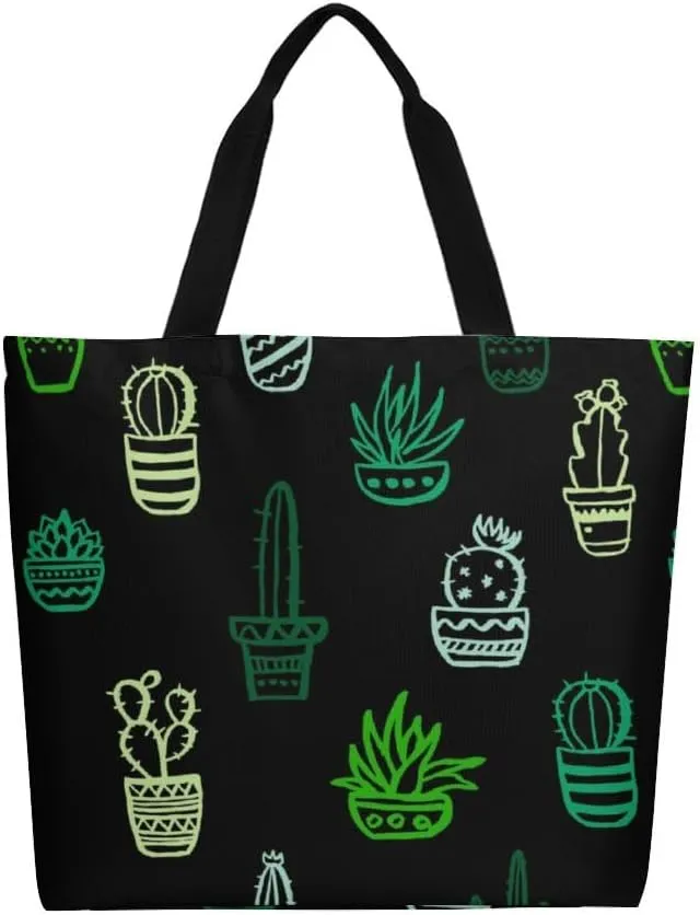 Canvas Tote Bag Large Women Casual Shoulder Bag Handbag Reusable Beach Shopping Grocery Bag For Outdoors
