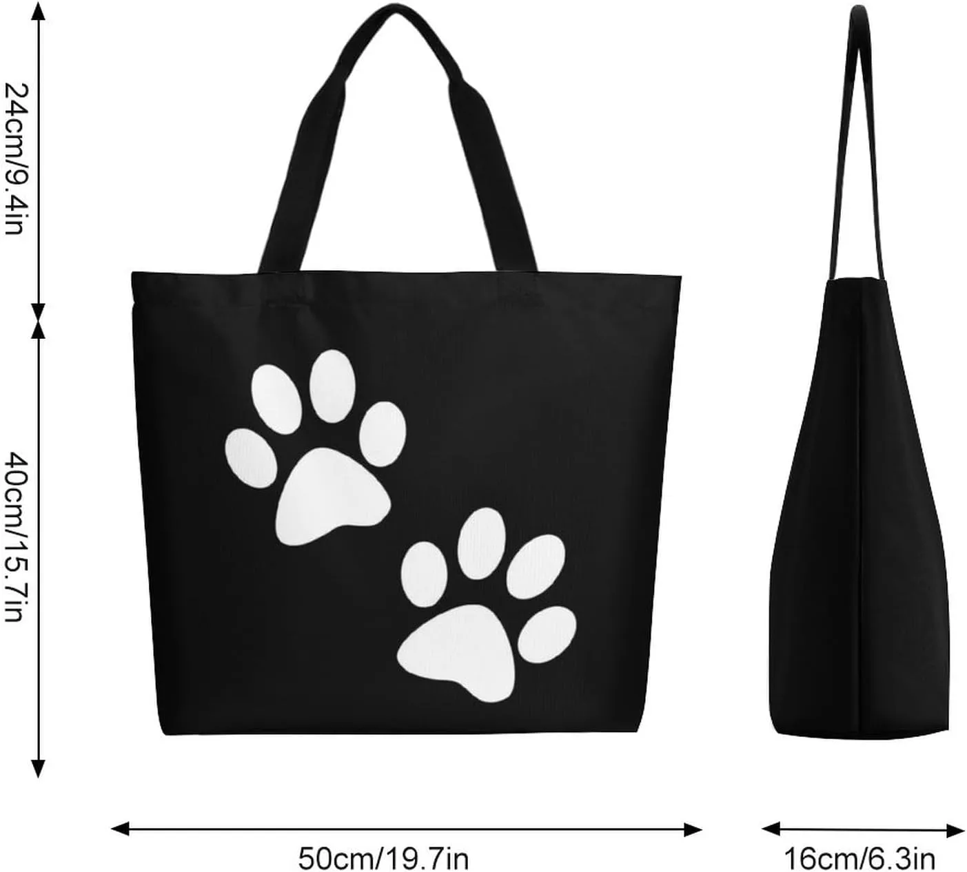Canvas Tote Bag Large Women Casual Shoulder Bag Handbag Reusable Beach Shopping Grocery Bag For Outdoors