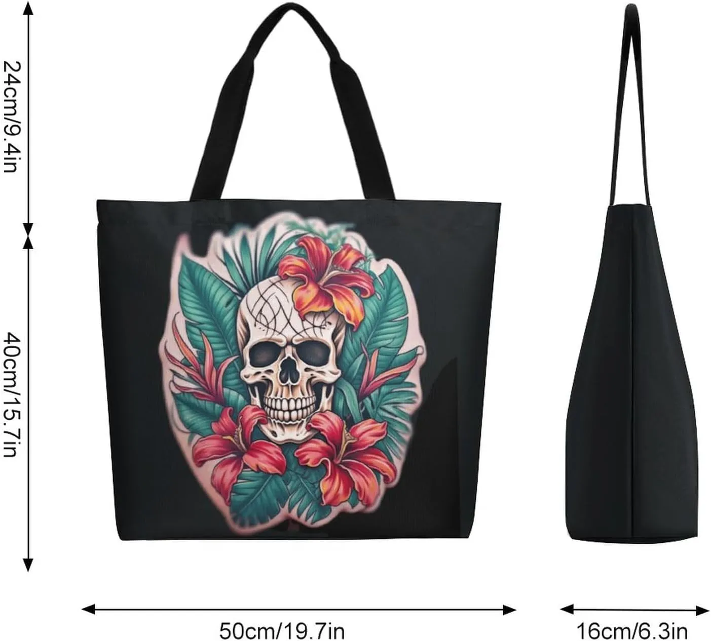 Canvas Tote Bag Large Women Casual Shoulder Bag Handbag Reusable Beach Shopping Grocery Bag For Outdoors