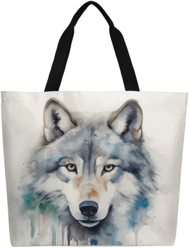 Canvas Tote Bag Large Women Casual Shoulder Bag Handbag Reusable Beach Shopping Grocery Bag For Outdoors