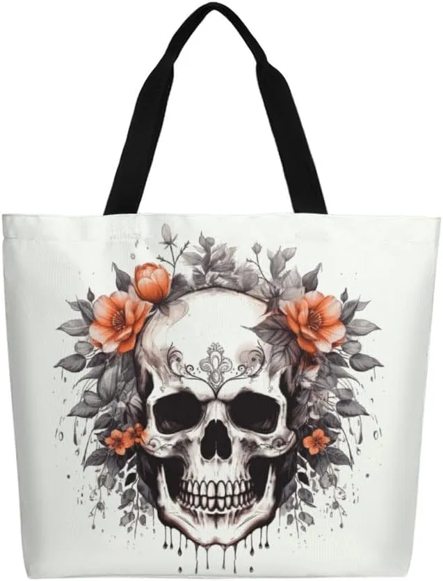 Canvas Tote Bag Large Women Casual Shoulder Bag Handbag Reusable Beach Shopping Grocery Bag For Outdoors
