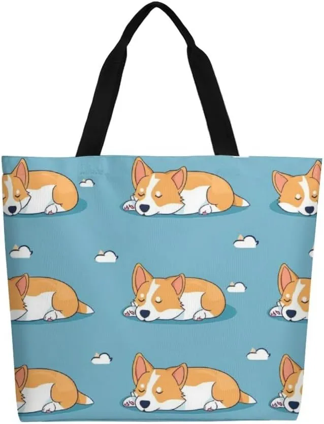 Canvas Tote Bag Large Women Casual Shoulder Bag Handbag Reusable Beach Shopping Grocery Bag For Outdoors