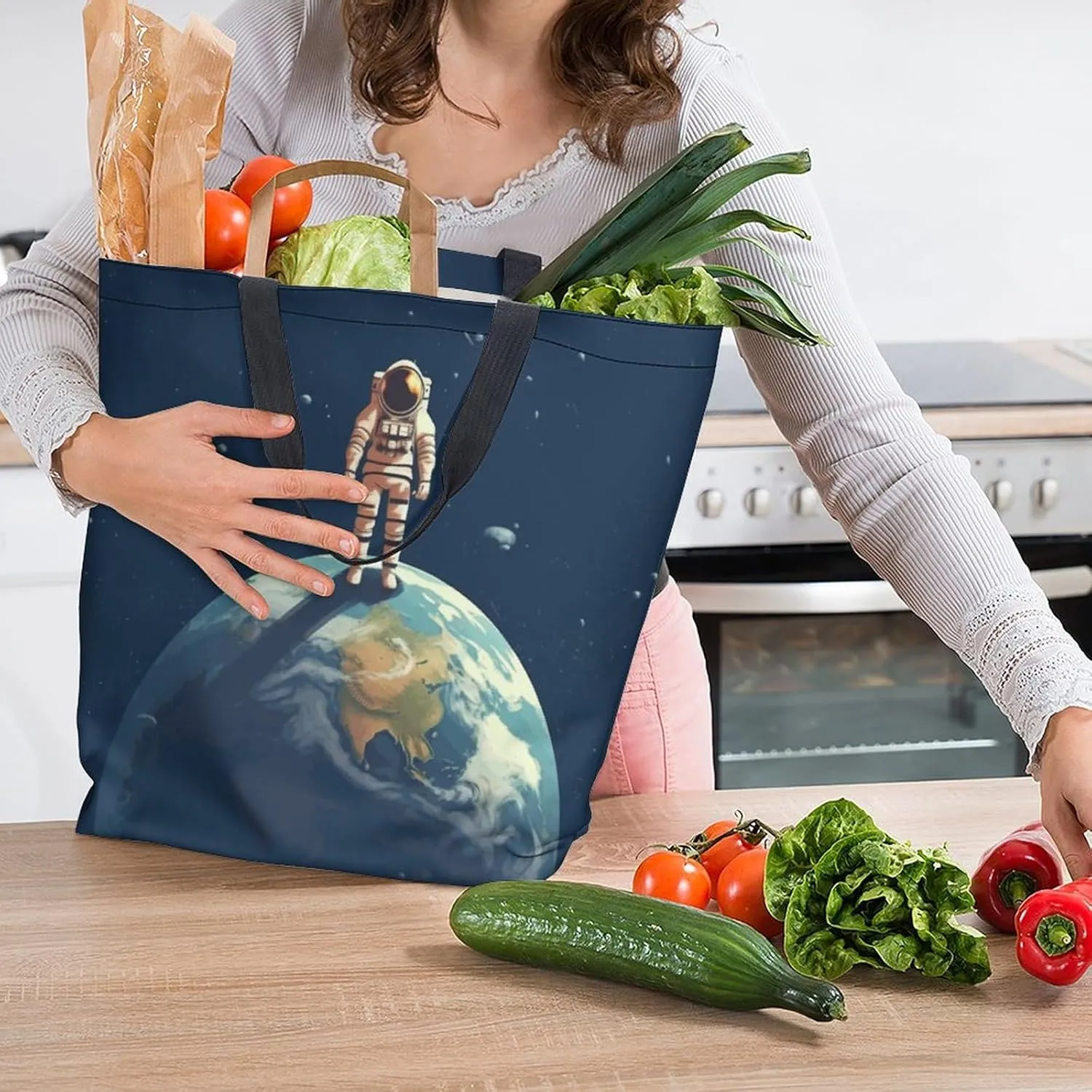 Canvas Tote Bag Large Women Casual Shoulder Bag Handbag Reusable Beach Shopping Grocery Bag For Outdoors