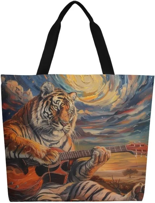 Canvas Tote Bag Large Women Casual Shoulder Bag Handbag Reusable Beach Shopping Grocery Bag For Outdoors