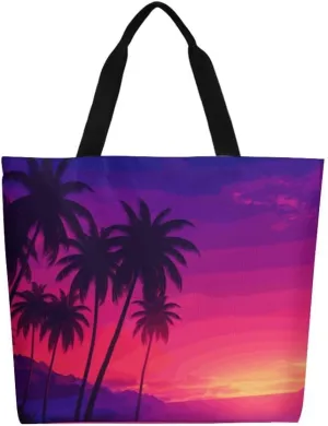 Canvas Tote Bag Large Women Casual Shoulder Bag Handbag Reusable Beach Shopping Grocery Bag For Outdoors