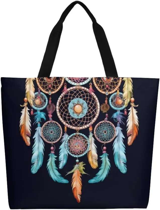 Canvas Tote Bag Large Women Casual Shoulder Bag Handbag Reusable Beach Shopping Grocery Bag For Outdoors