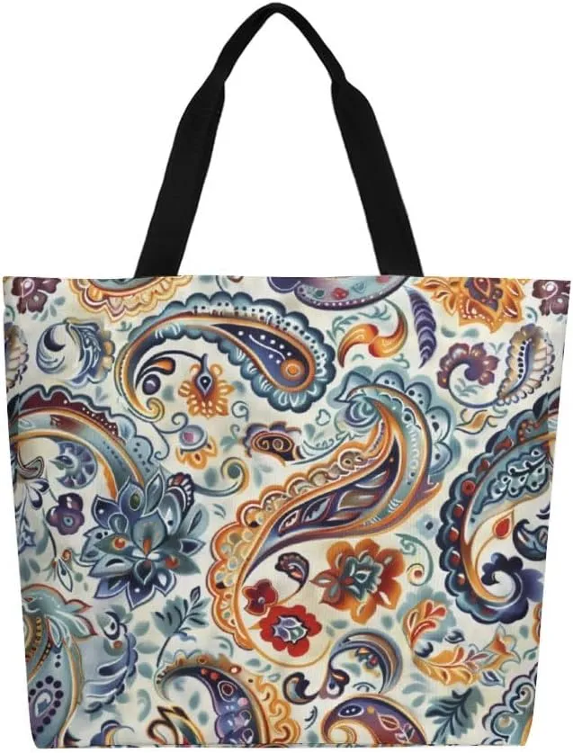 Canvas Tote Bag Large Women Casual Shoulder Bag Handbag Reusable Beach Shopping Grocery Bag For Outdoors
