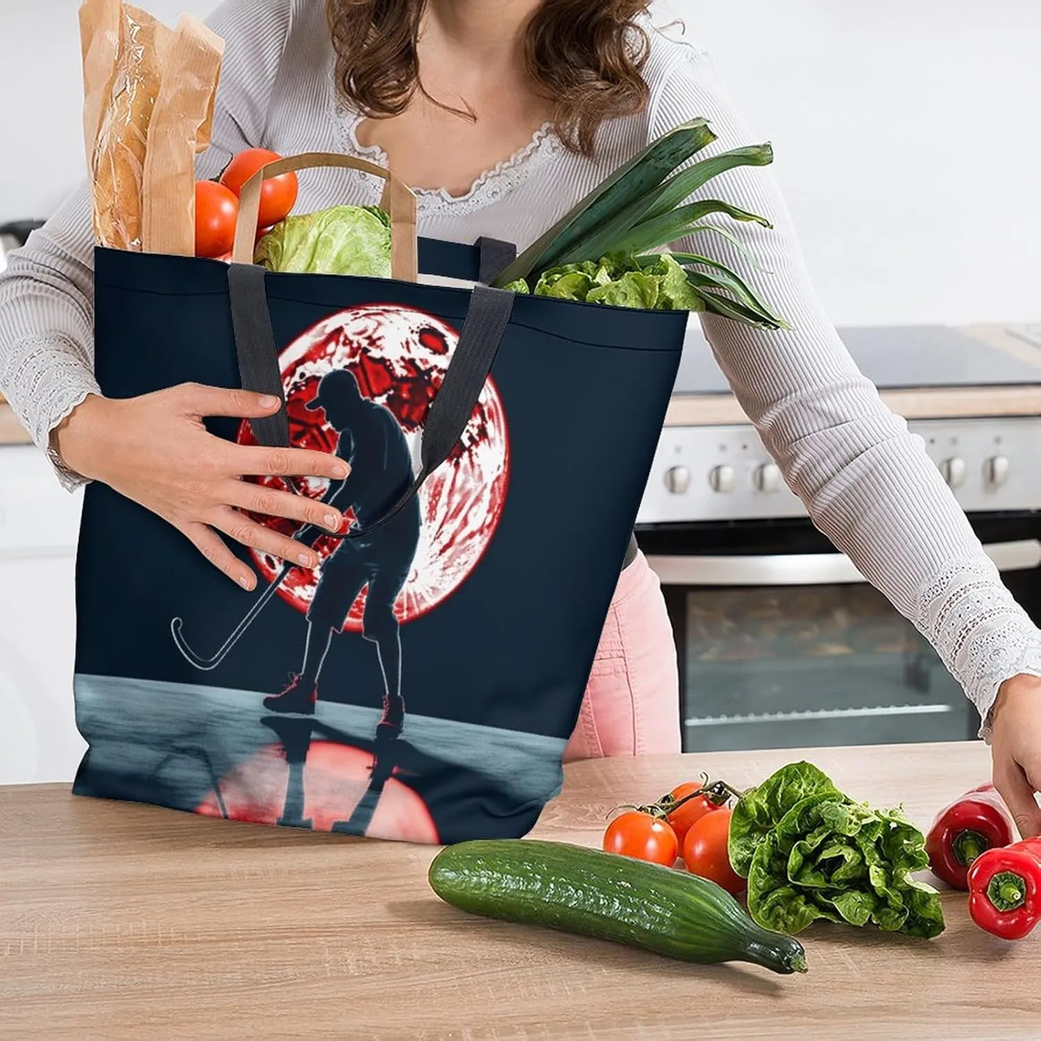 Canvas Tote Bag Large Women Casual Shoulder Bag Handbag Reusable Beach Shopping Grocery Bag For Outdoors