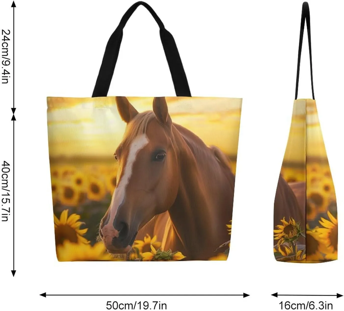 Canvas Tote Bag Large Women Casual Shoulder Bag Handbag Reusable Beach Shopping Grocery Bag For Outdoors