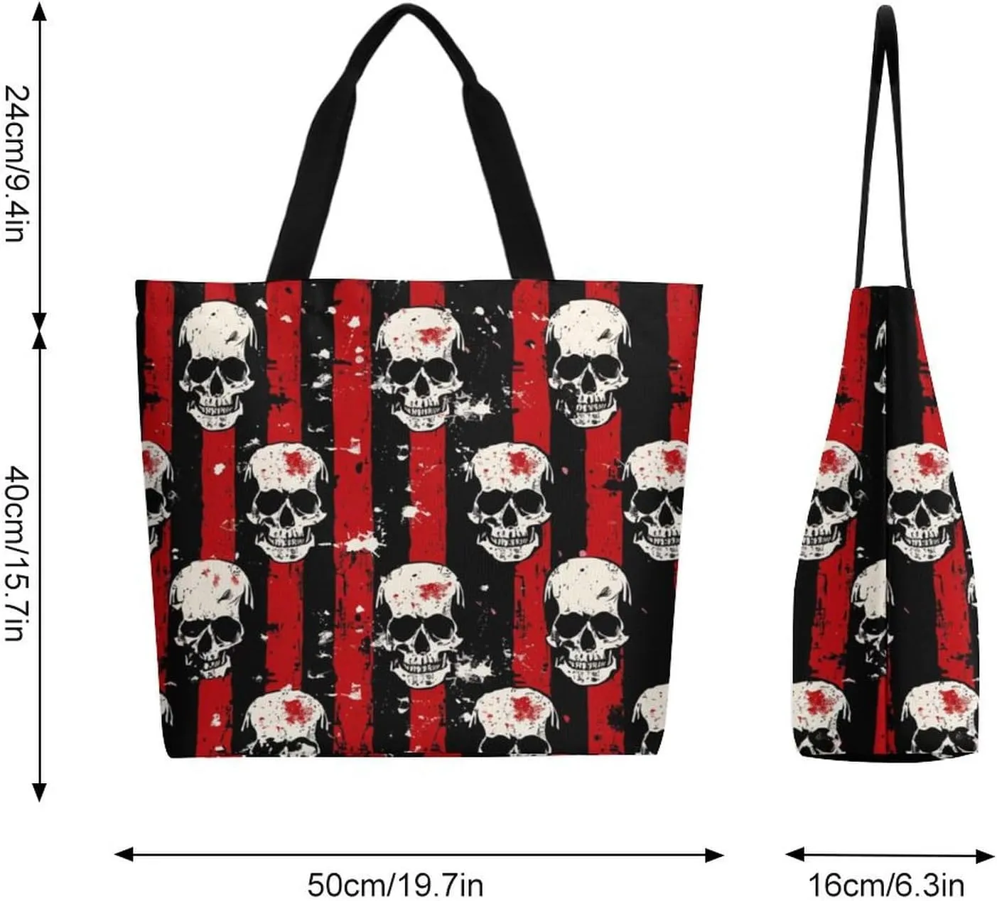 Canvas Tote Bag Large Women Casual Shoulder Bag Handbag Reusable Beach Shopping Grocery Bag For Outdoors
