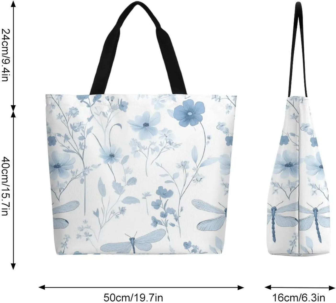Canvas Tote Bag Large Women Casual Shoulder Bag Handbag Reusable Beach Shopping Grocery Bag For Outdoors
