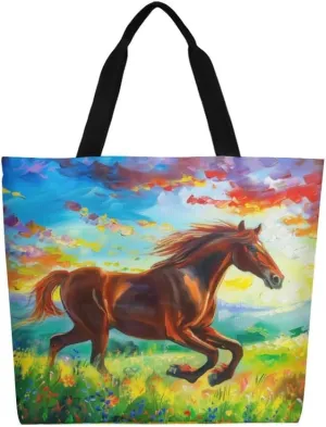 Canvas Tote Bag Large Women Casual Shoulder Bag Handbag Reusable Beach Shopping Grocery Bag For Outdoors