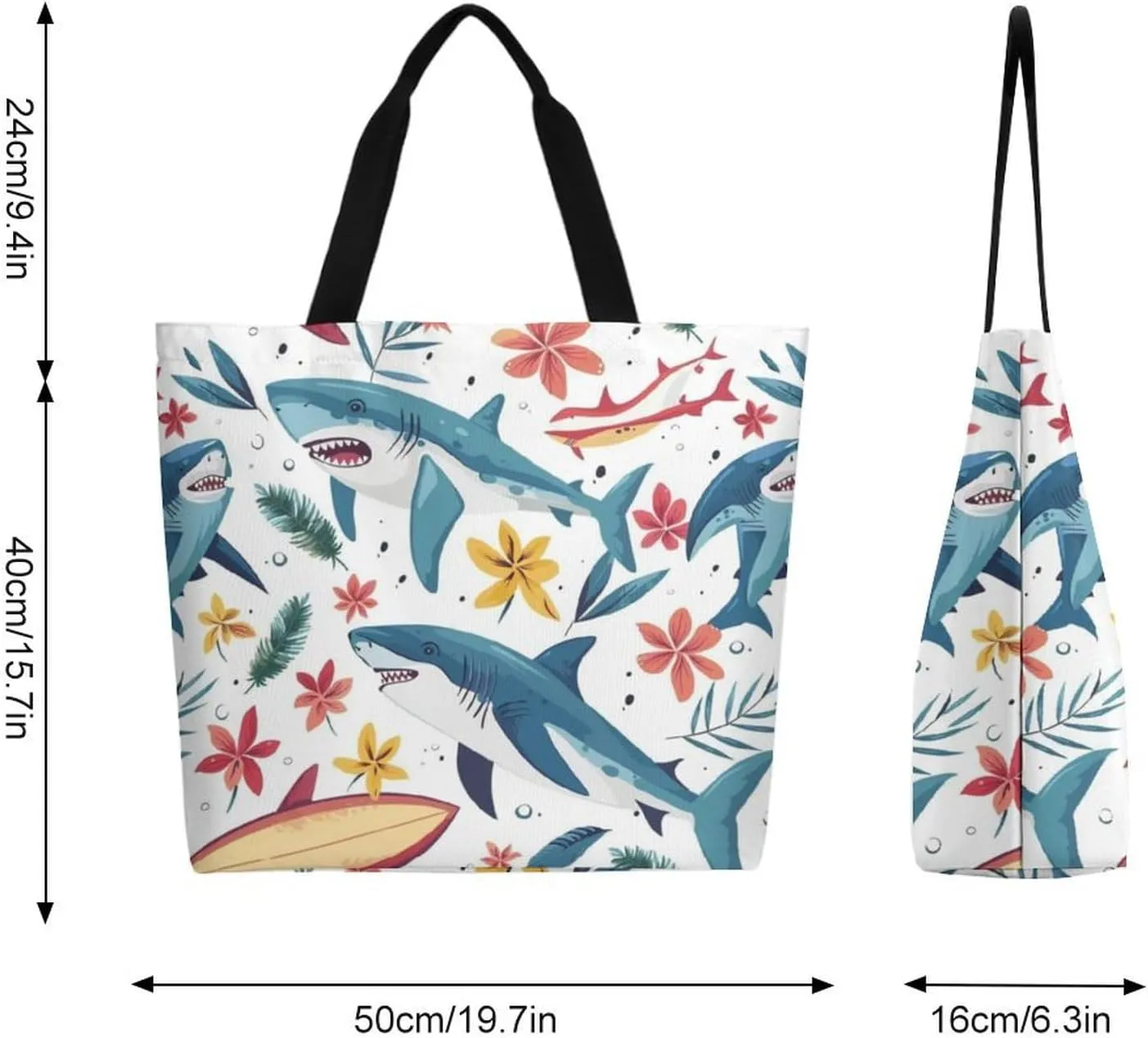 Canvas Tote Bag Large Women Casual Shoulder Bag Handbag Reusable Beach Shopping Grocery Bag For Outdoors