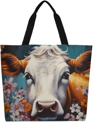 Canvas Tote Bag Large Women Casual Shoulder Bag Handbag Reusable Beach Shopping Grocery Bag For Outdoors