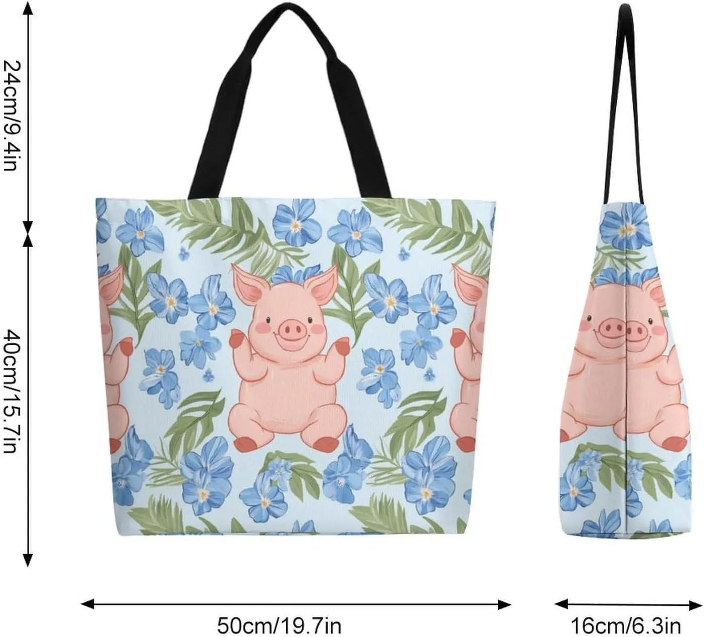 Canvas Tote Bag Large Women Casual Shoulder Bag Handbag Reusable Beach Shopping Grocery Bag For Outdoors