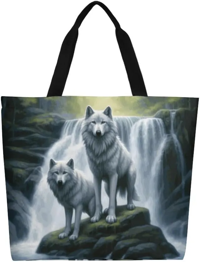 Canvas Tote Bag Large Women Casual Shoulder Bag Handbag Reusable Beach Shopping Grocery Bag For Outdoors