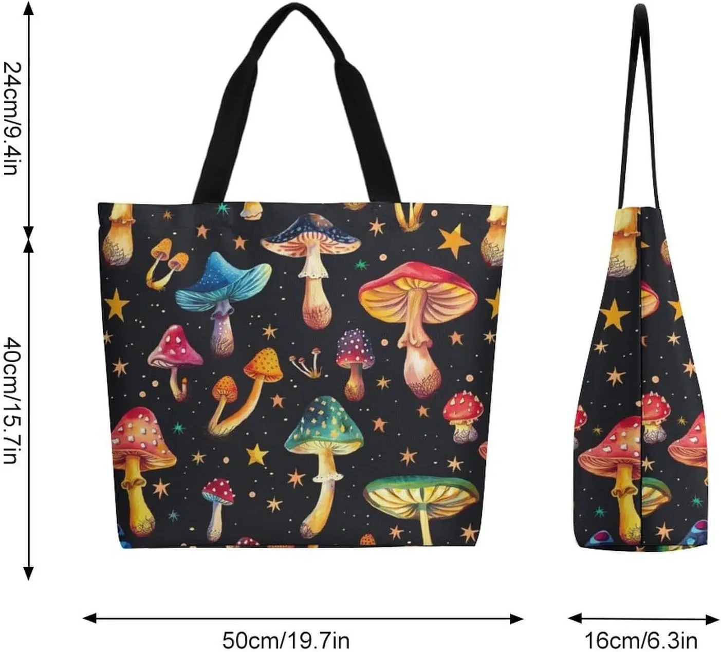 Canvas Tote Bag Large Women Casual Shoulder Bag Handbag Reusable Beach Shopping Grocery Bag For Outdoors