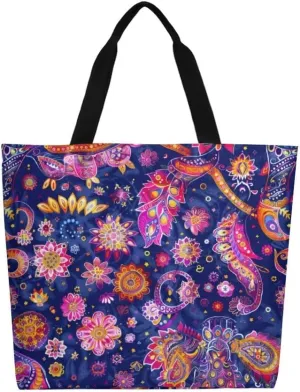 Canvas Tote Bag Large Women Casual Shoulder Bag Handbag Reusable Beach Shopping Grocery Bag For Outdoors