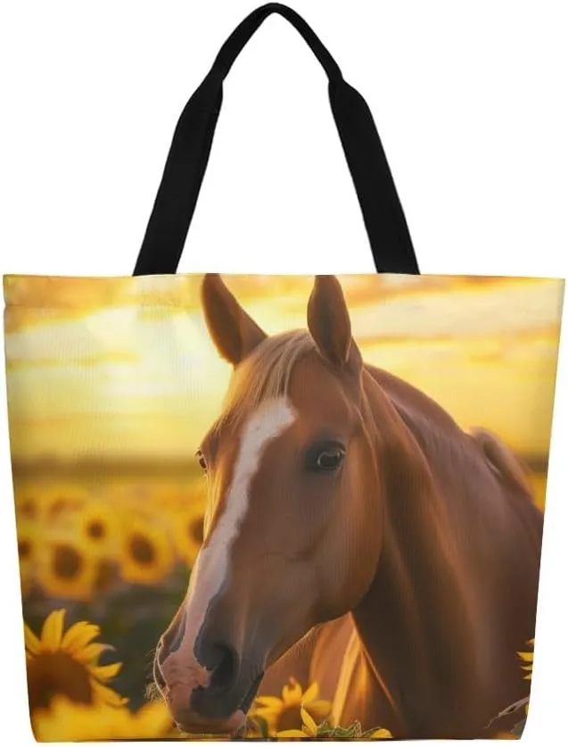 Canvas Tote Bag Large Women Casual Shoulder Bag Handbag Reusable Beach Shopping Grocery Bag For Outdoors