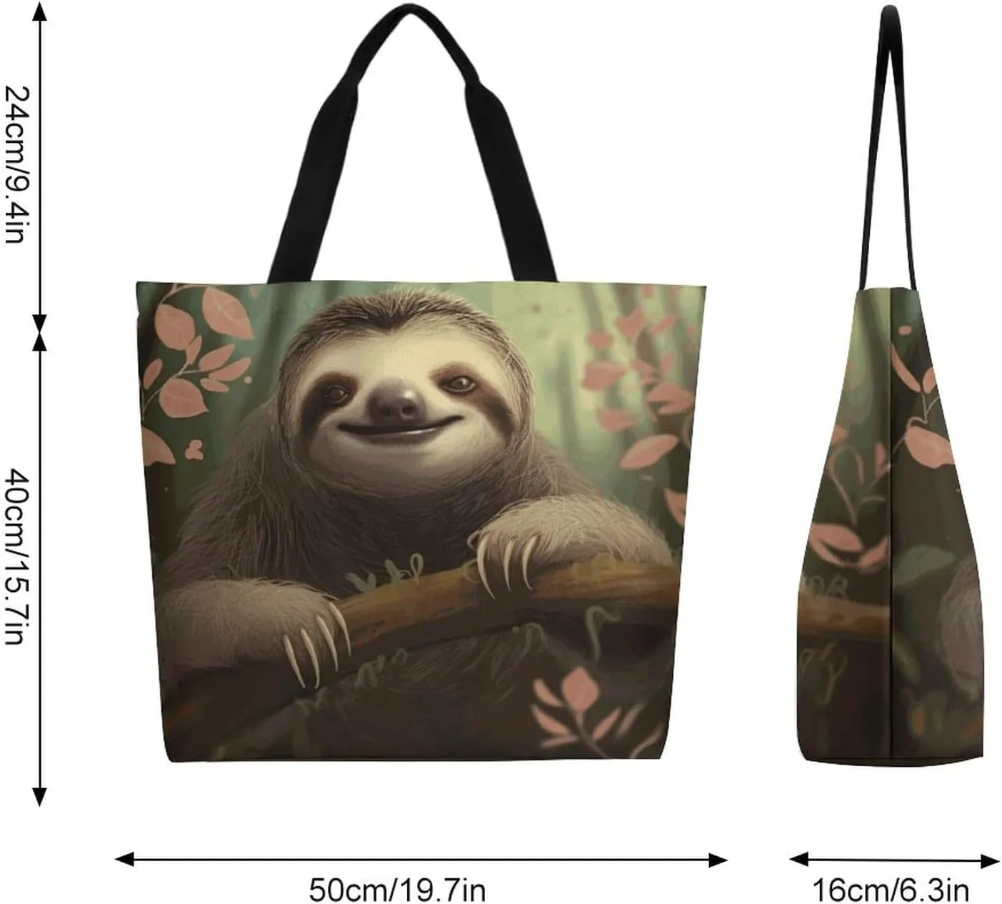 Canvas Tote Bag Large Women Casual Shoulder Bag Handbag Reusable Beach Shopping Grocery Bag For Outdoors