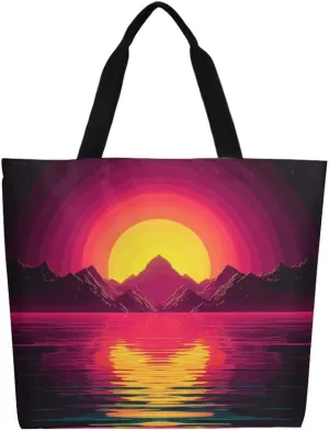 Canvas Tote Bag Large Women Casual Shoulder Bag Handbag Reusable Beach Shopping Grocery Bag For Outdoors