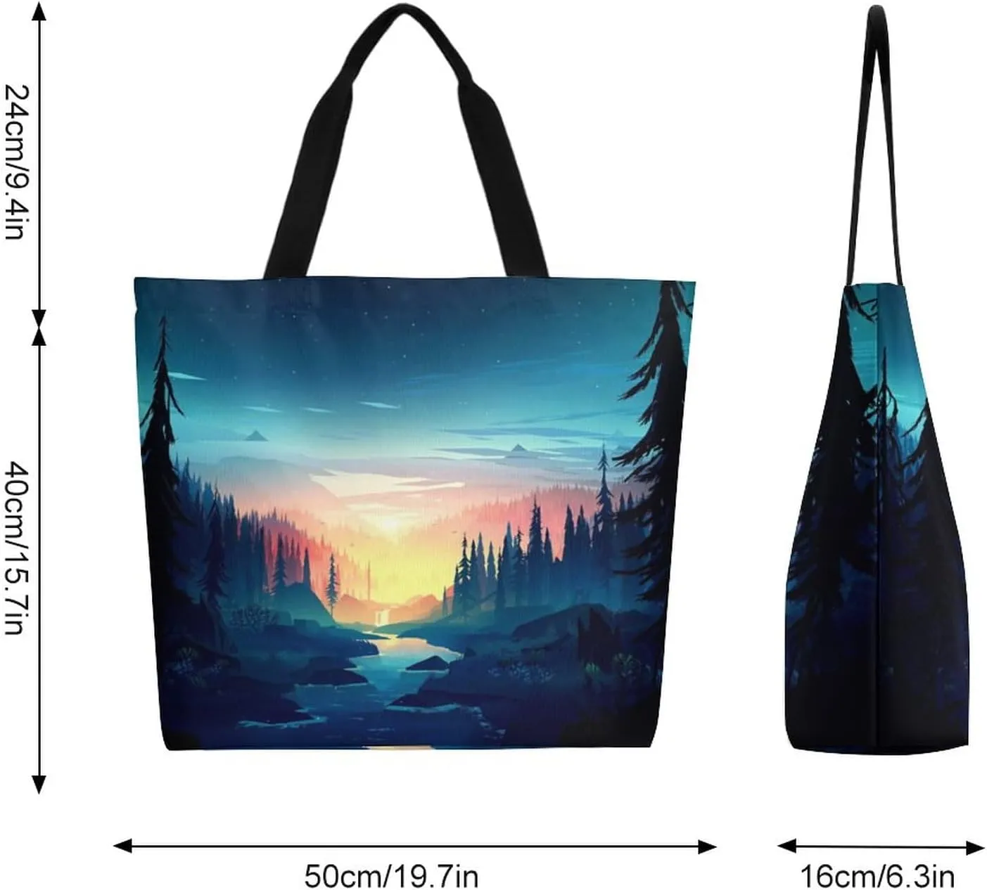 Canvas Tote Bag Large Women Casual Shoulder Bag Handbag Reusable Beach Shopping Grocery Bag For Outdoors