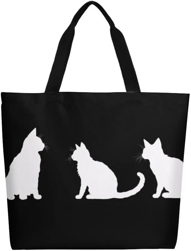 Canvas Tote Bag Large Women Casual Shoulder Bag Handbag Reusable Beach Shopping Grocery Bag For Outdoors