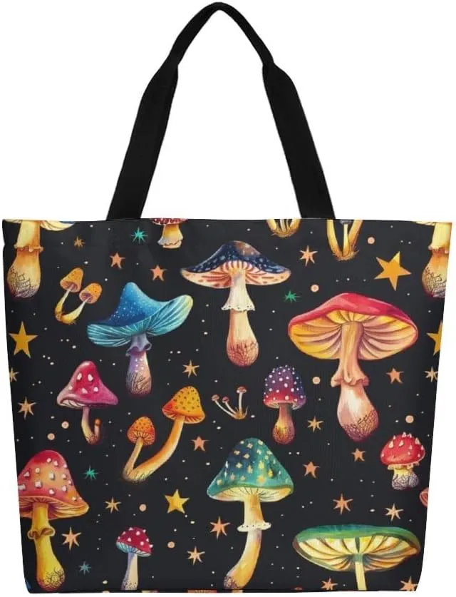 Canvas Tote Bag Large Women Casual Shoulder Bag Handbag Reusable Beach Shopping Grocery Bag For Outdoors