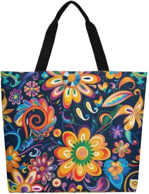 Canvas Tote Bag Large Women Casual Shoulder Bag Handbag Reusable Beach Shopping Grocery Bag For Outdoors