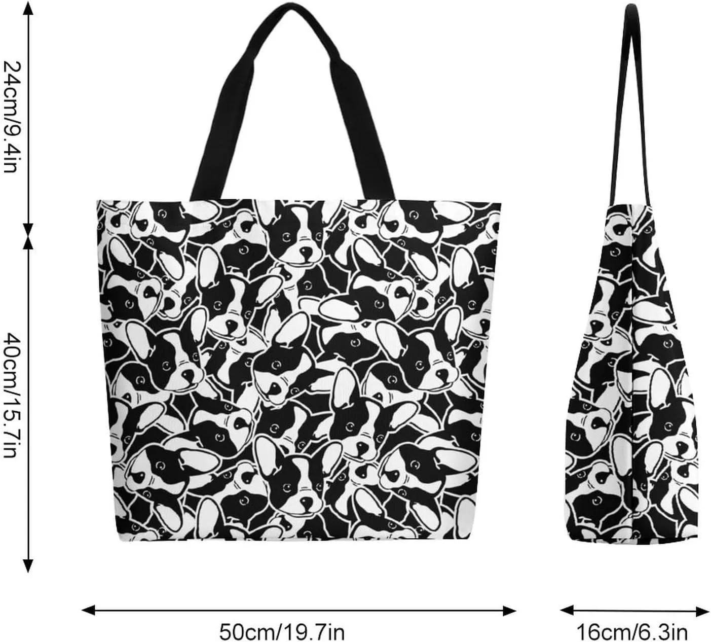 Canvas Tote Bag Large Women Casual Shoulder Bag Handbag Reusable Beach Shopping Grocery Bag For Outdoors