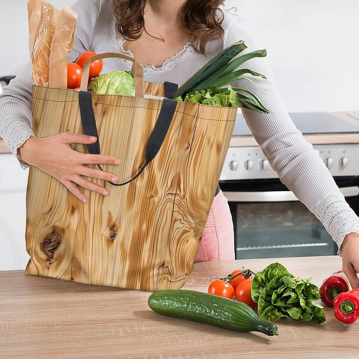 Canvas Tote Bag Large Women Casual Shoulder Bag Handbag Reusable Beach Shopping Grocery Bag For Outdoors