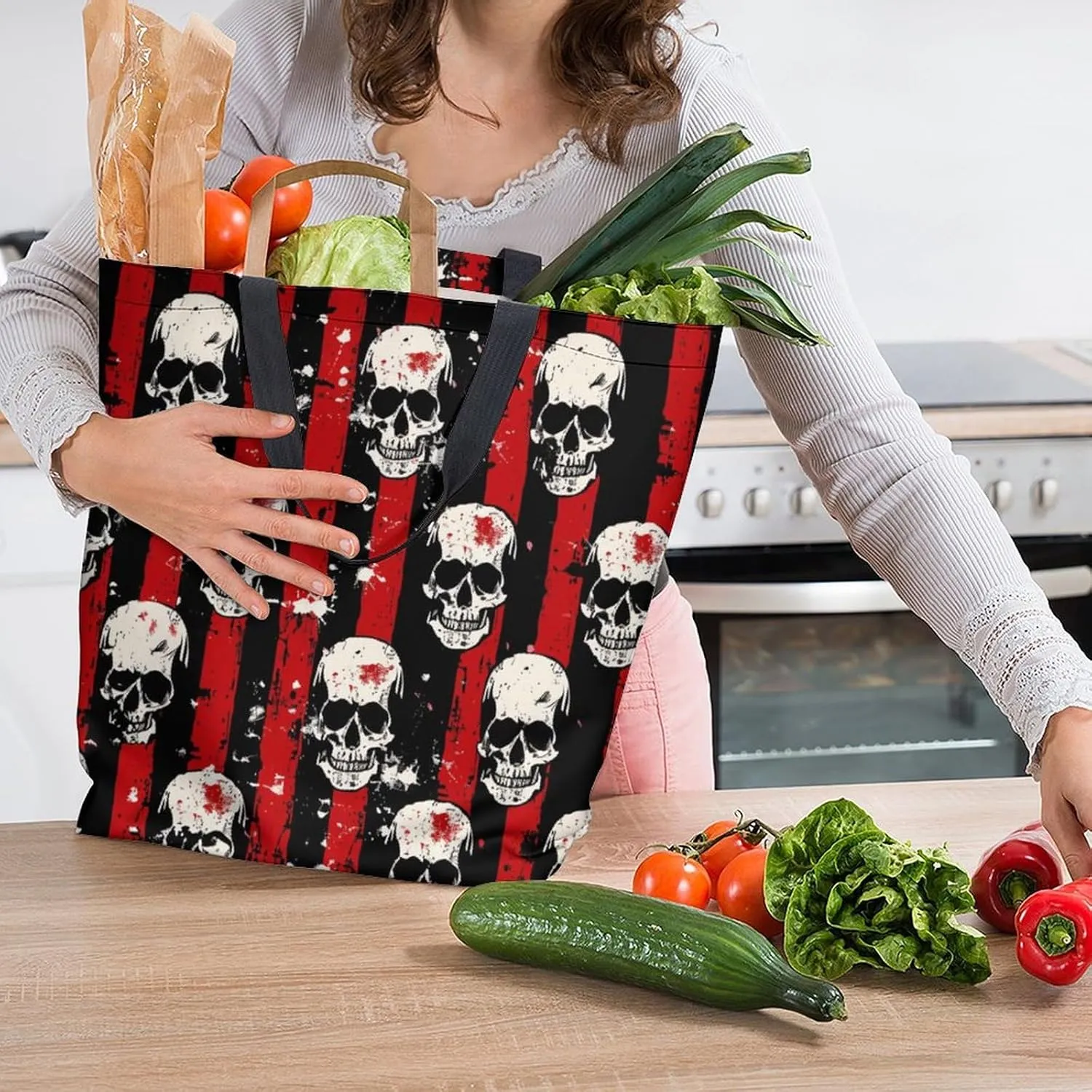 Canvas Tote Bag Large Women Casual Shoulder Bag Handbag Reusable Beach Shopping Grocery Bag For Outdoors