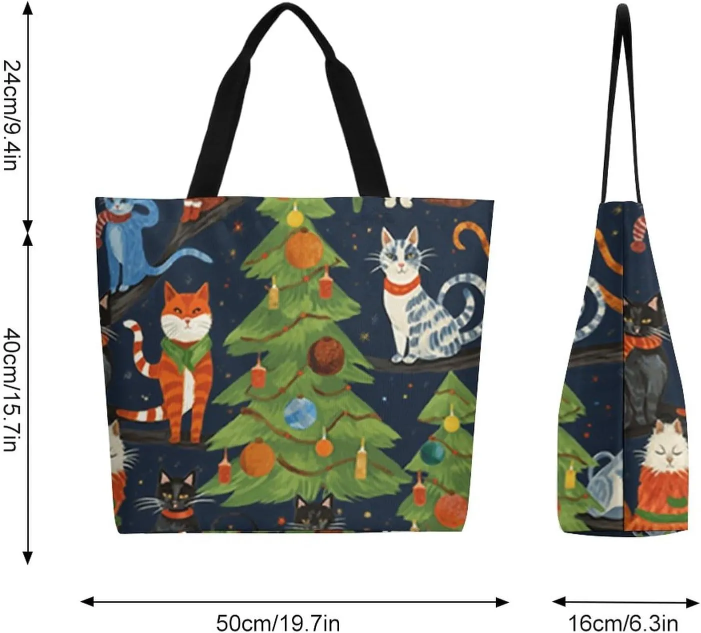 Canvas Tote Bag Large Women Casual Shoulder Bag Handbag Reusable Beach Shopping Grocery Bag For Outdoors