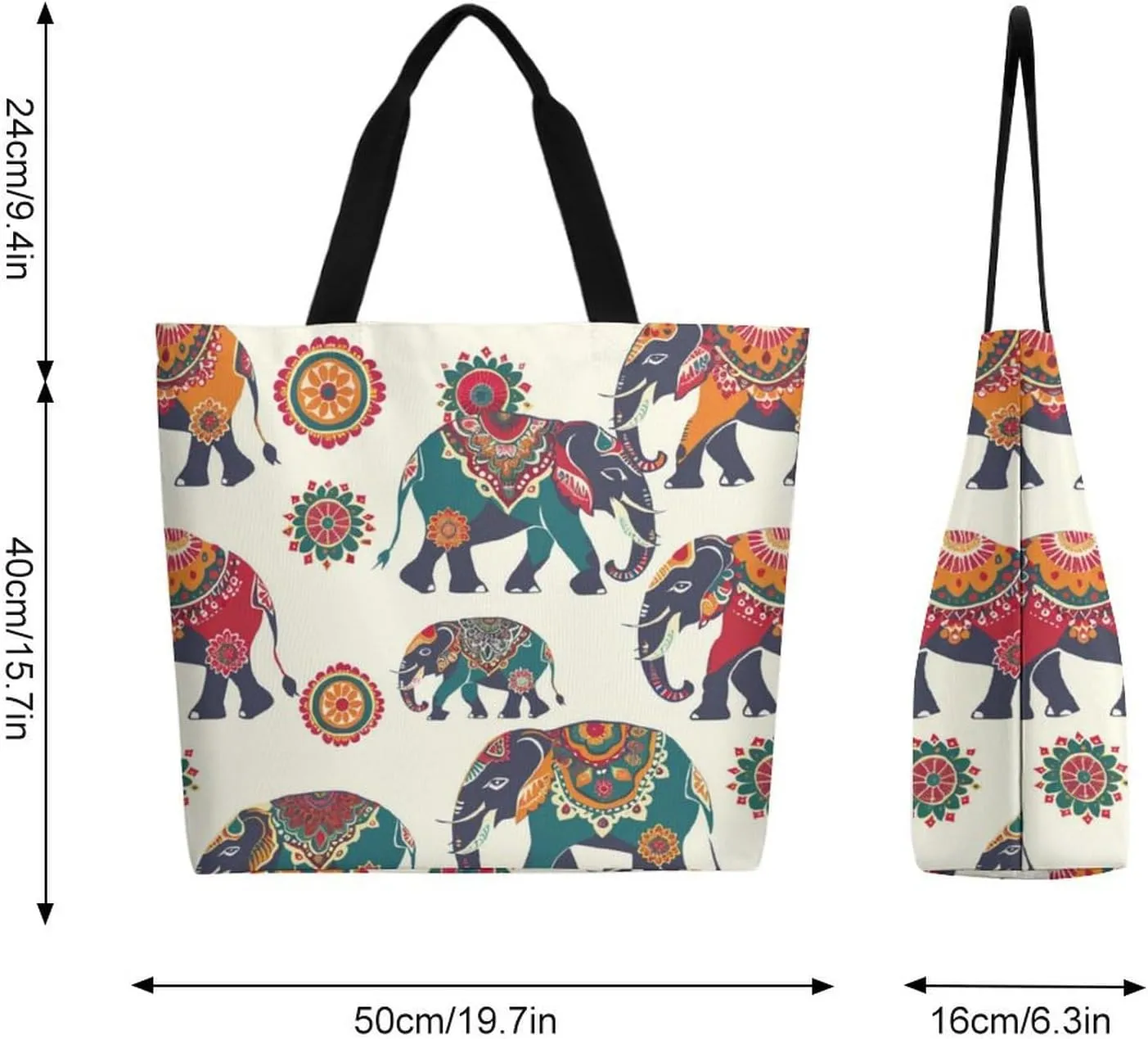 Canvas Tote Bag Large Women Casual Shoulder Bag Handbag Reusable Beach Shopping Grocery Bag For Outdoors