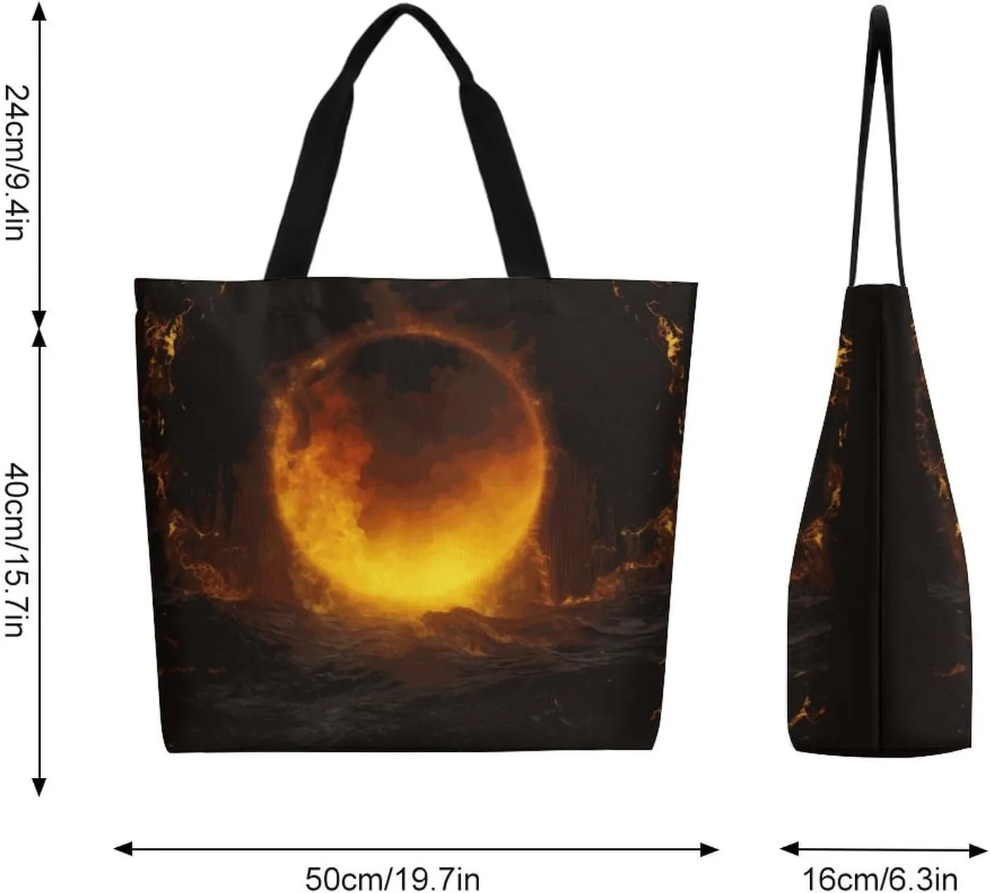 Canvas Tote Bag Large Women Casual Shoulder Bag Handbag Reusable Beach Shopping Grocery Bag For Outdoors