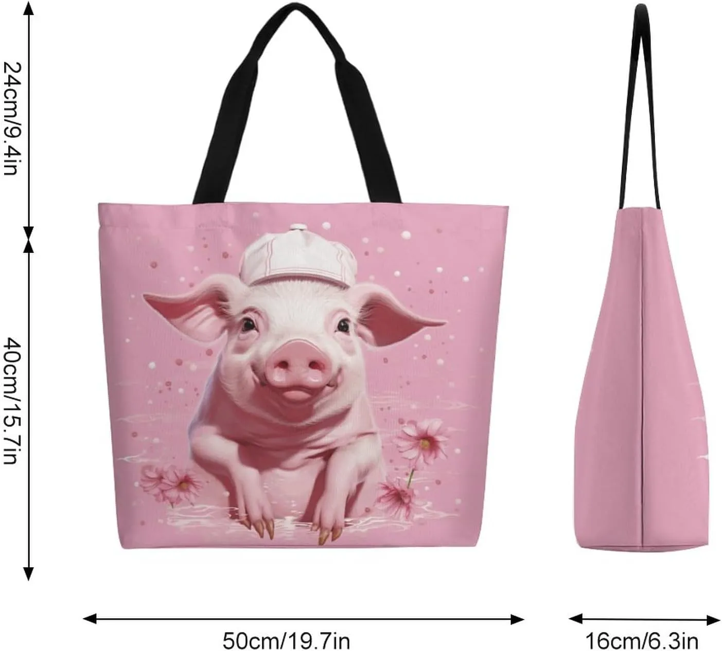 Canvas Tote Bag Large Women Casual Shoulder Bag Handbag Reusable Beach Shopping Grocery Bag For Outdoors
