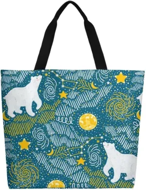 Canvas Tote Bag Large Women Casual Shoulder Bag Handbag Reusable Beach Shopping Grocery Bag For Outdoors