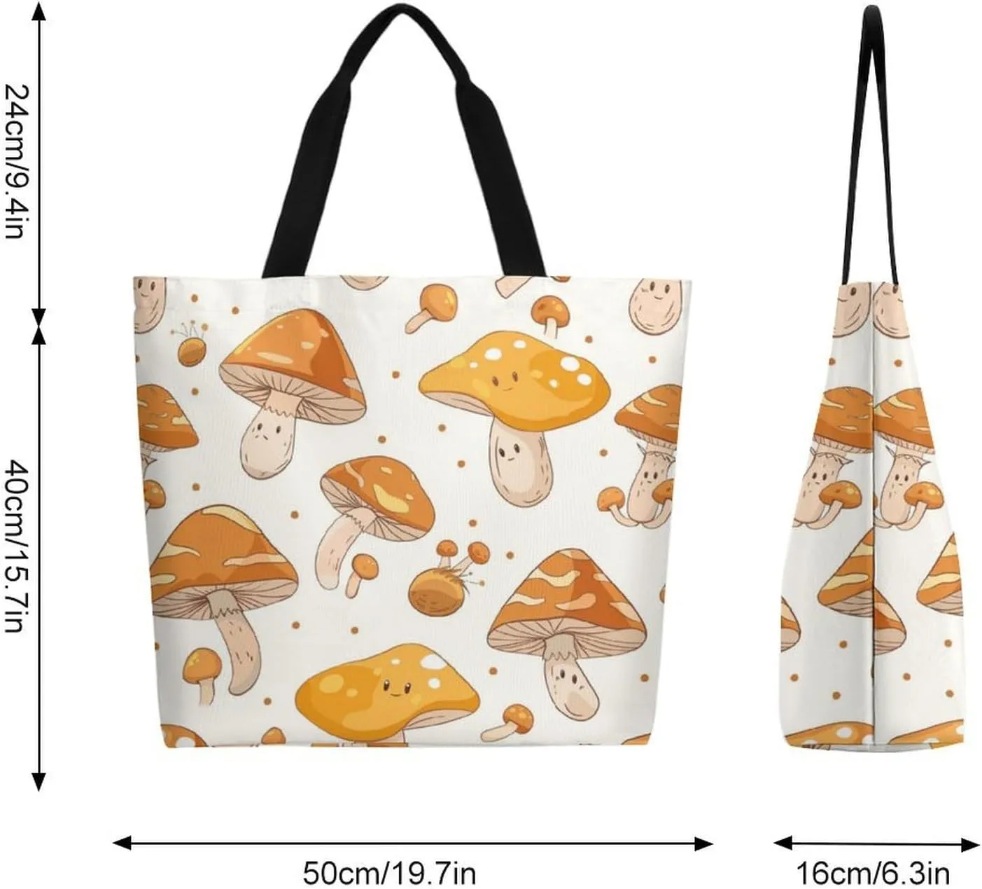 Canvas Tote Bag Large Women Casual Shoulder Bag Handbag Reusable Beach Shopping Grocery Bag For Outdoors