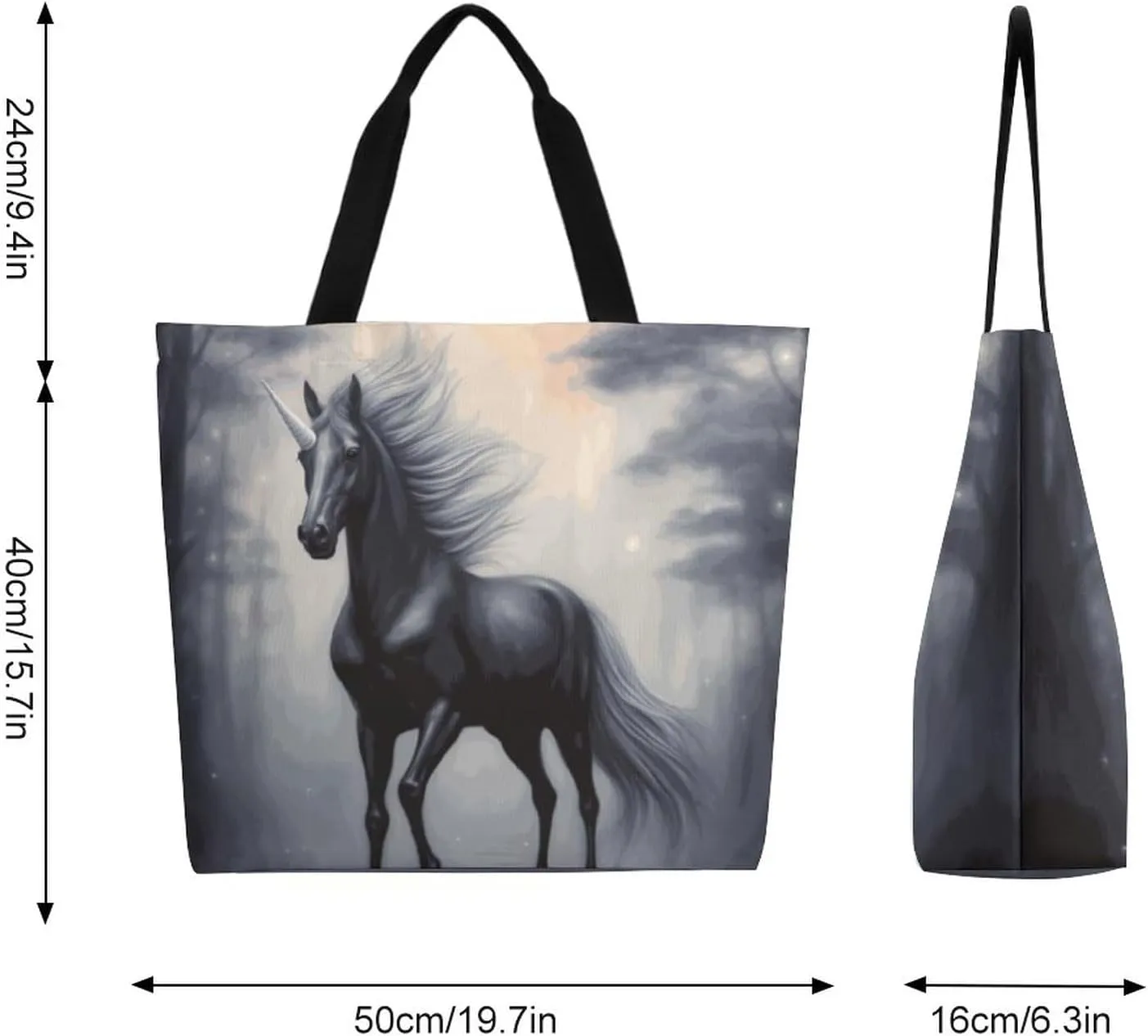 Canvas Tote Bag Large Women Casual Shoulder Bag Handbag Reusable Beach Shopping Grocery Bag For Outdoors