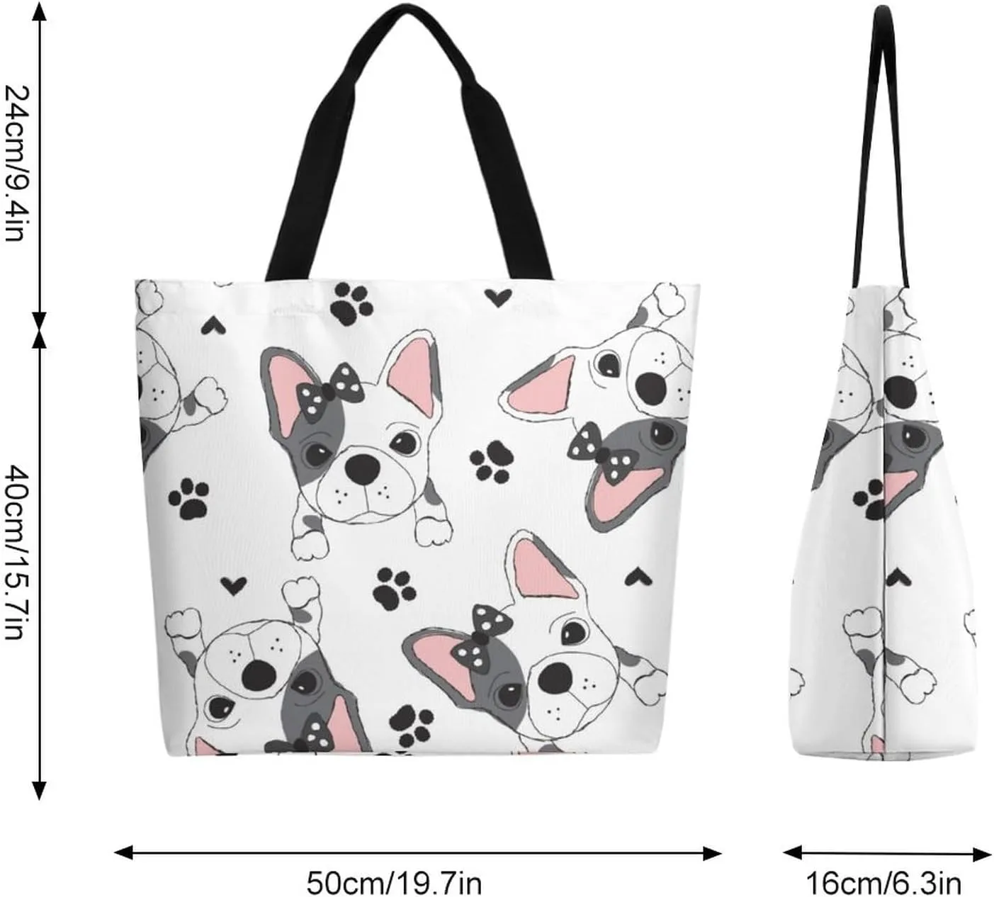 Canvas Tote Bag Large Women Casual Shoulder Bag Handbag Reusable Beach Shopping Grocery Bag For Outdoors