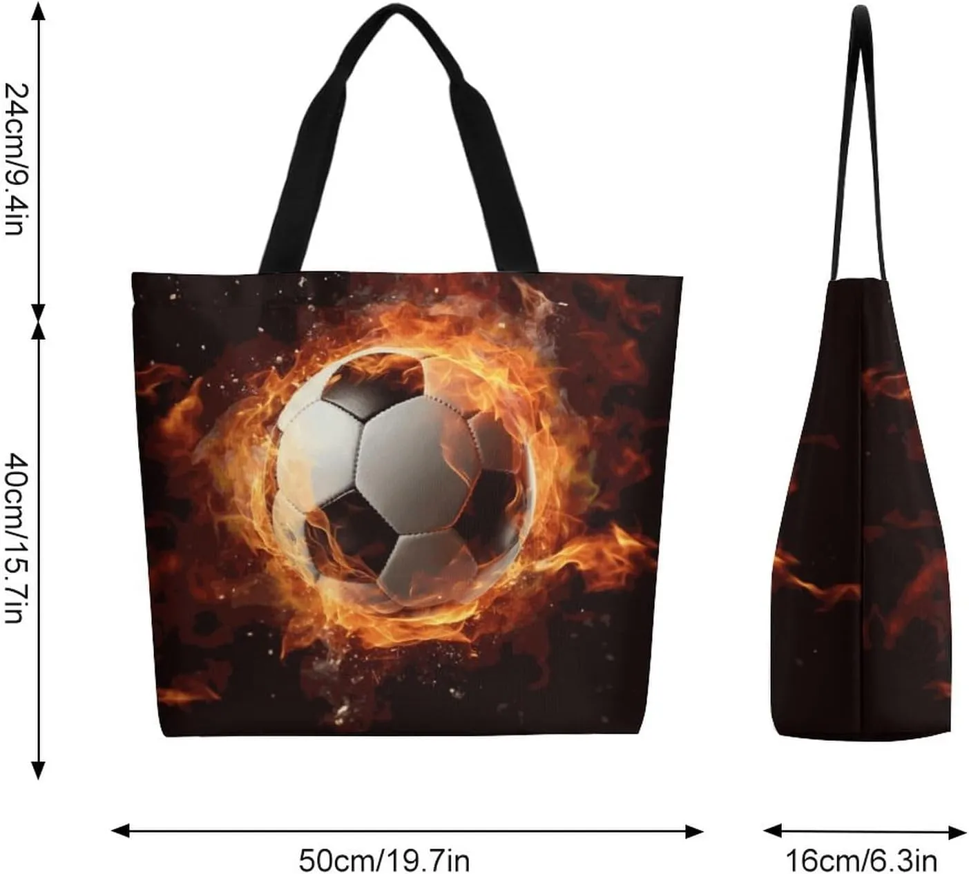 Canvas Tote Bag Large Women Casual Shoulder Bag Handbag Reusable Beach Shopping Grocery Bag For Outdoors
