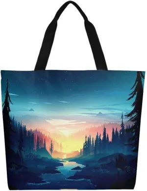 Canvas Tote Bag Large Women Casual Shoulder Bag Handbag Reusable Beach Shopping Grocery Bag For Outdoors