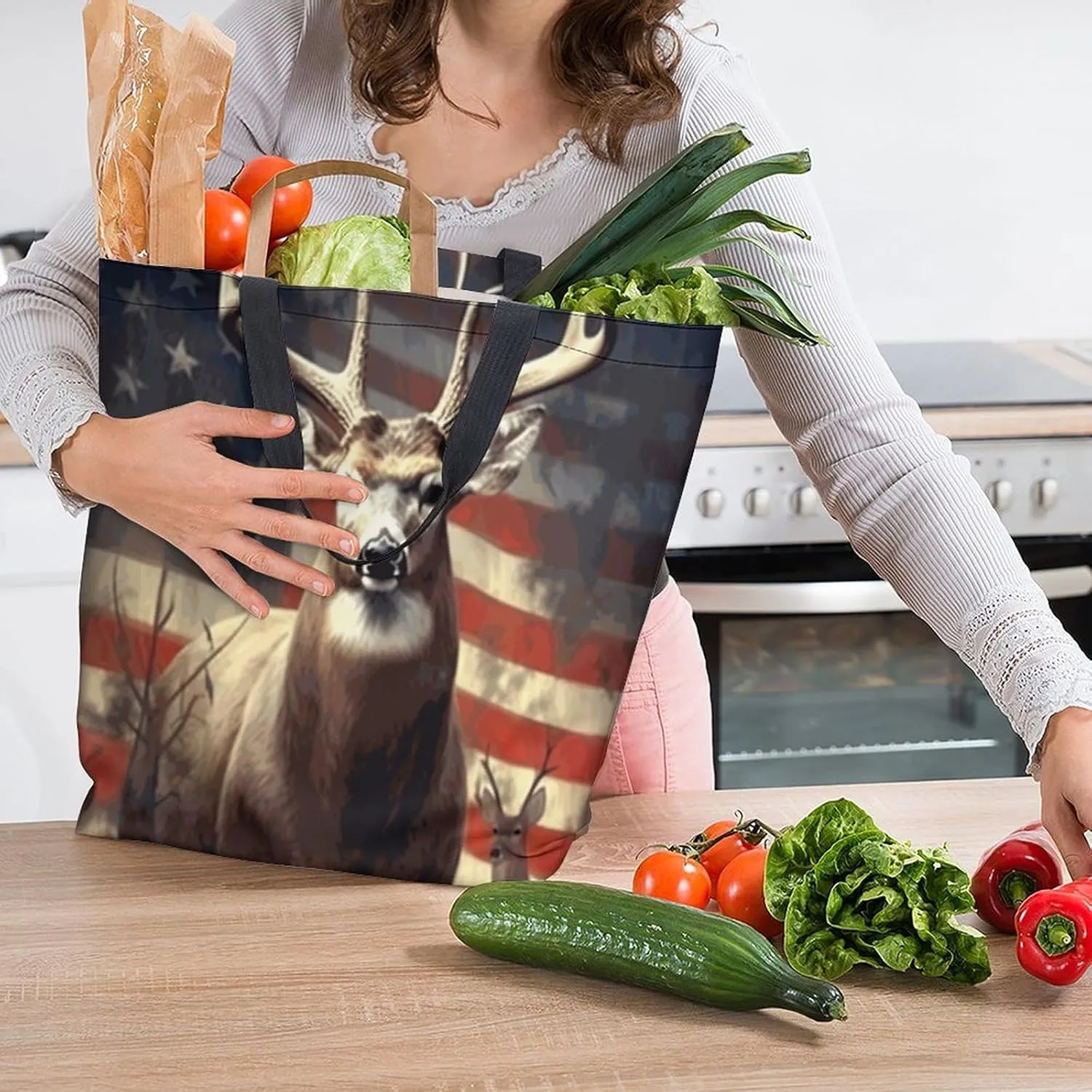 Canvas Tote Bag Large Women Casual Shoulder Bag Handbag Reusable Beach Shopping Grocery Bag For Outdoors