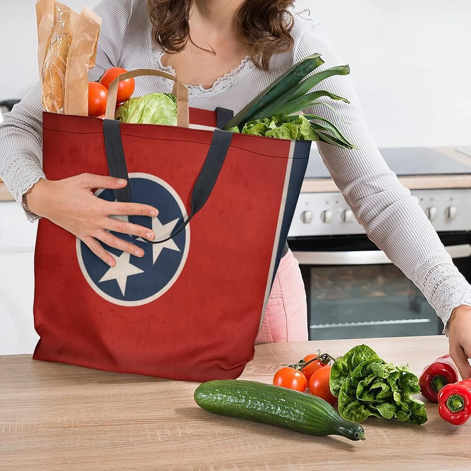Canvas Tote Bag Large Women Casual Shoulder Bag Handbag Reusable Beach Shopping Grocery Bag For Outdoors