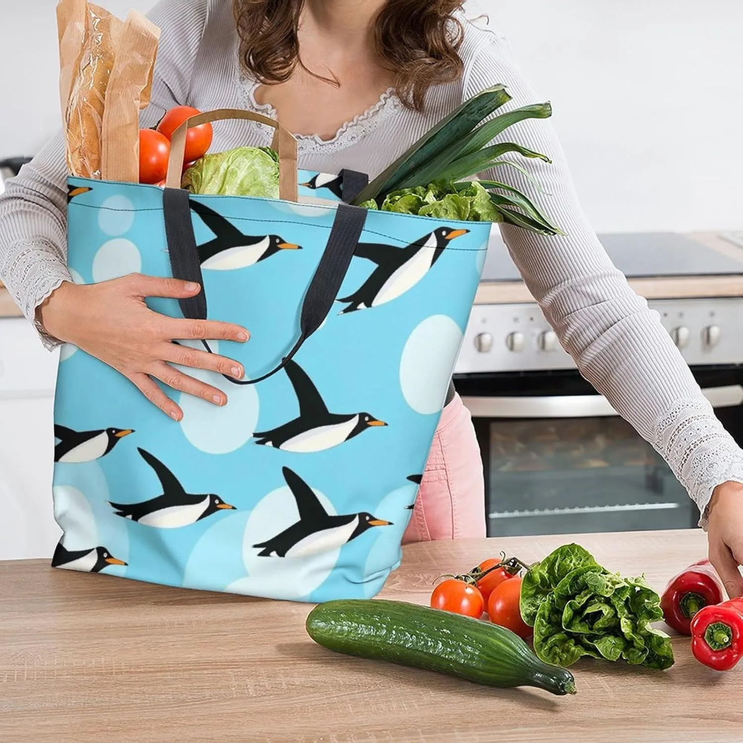 Canvas Tote Bag Large Women Casual Shoulder Bag Handbag Reusable Beach Shopping Grocery Bag For Outdoors