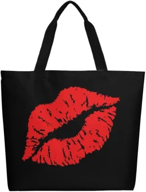 Canvas Tote Bag - Large Women's Casual Shoulder Handbag - Reusable Beach & Shopping Grocery Bag for Outdoors