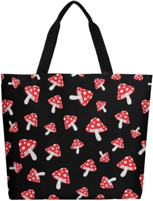 Canvas Tote Bag - Large Women's Casual Shoulder Handbag - Reusable Beach & Shopping Grocery Bag for Outdoors