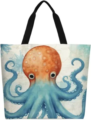 Canvas Tote Bag - Large Women's Casual Shoulder Handbag - Reusable Beach & Shopping Grocery Bag for Outdoors