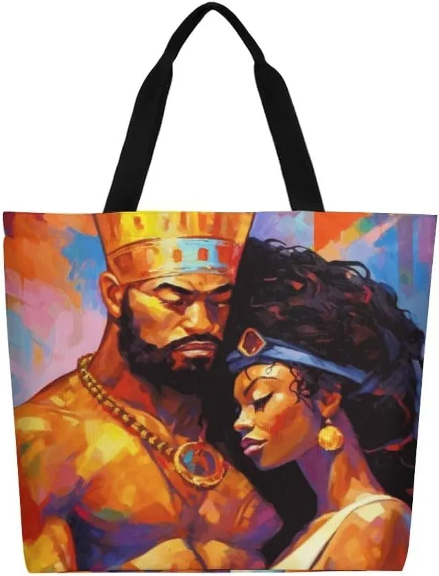 Canvas Tote Bag - Large Women's Casual Shoulder Handbag - Reusable Beach & Shopping Grocery Bag for Outdoors
